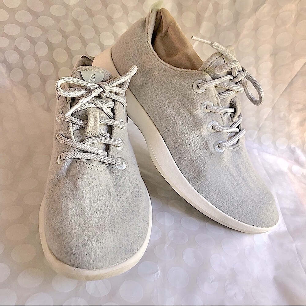 Women's allbirds gray wool Runners lace up Sneakers Size 10